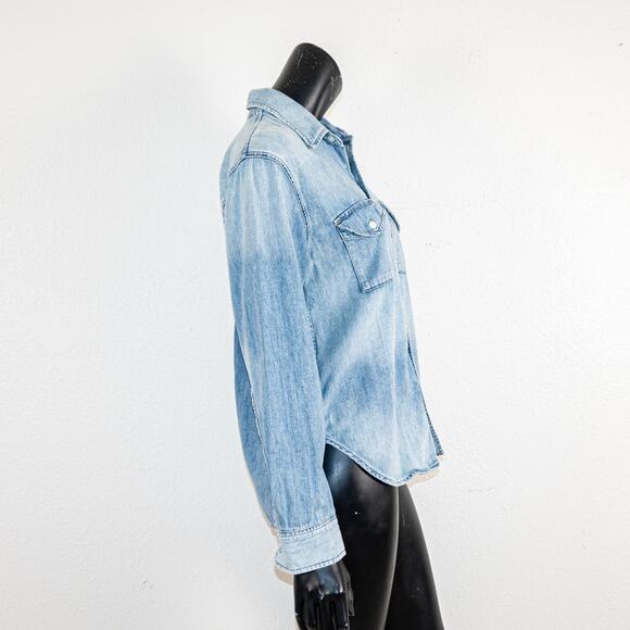 Citizens of Humanity $248 Baby Shay Denim Shirt size Small - Picture 8 of 10